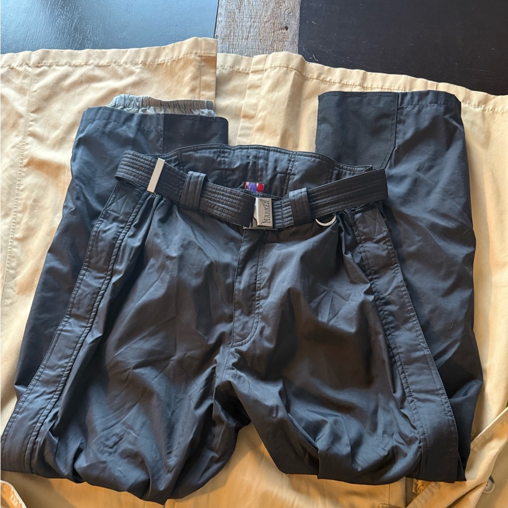 Marker Black Pants with Belt